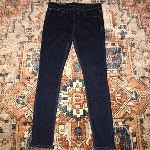 Express Dark Wash Midrise Skinny Jean